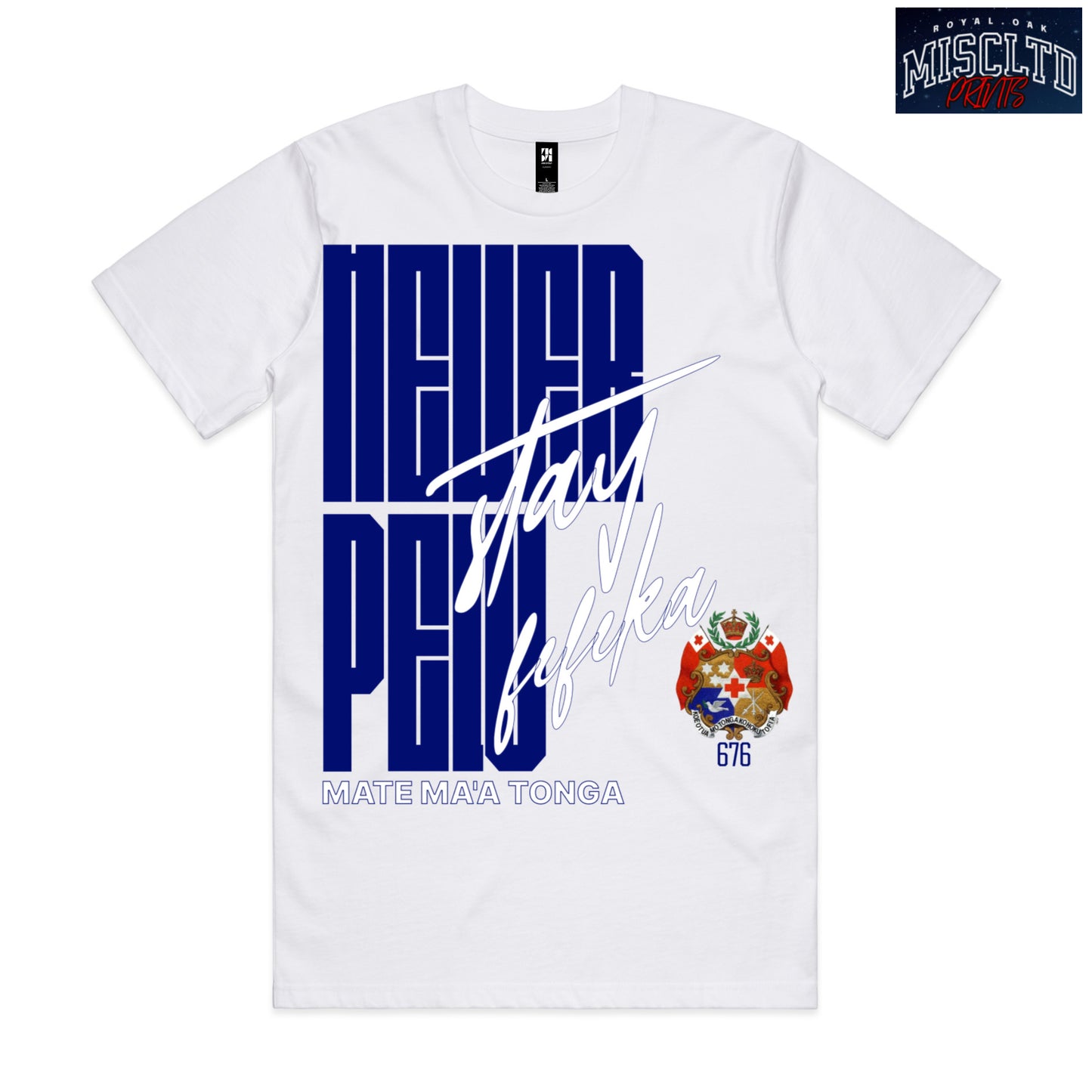 Never Pelu, Stay Fefeka Tee (Blue) KIDS