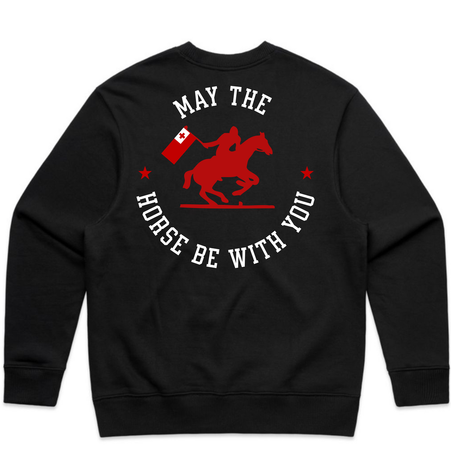 🇹🇴 Kingdom of Tonga – May the Horse Be With You Crewneck